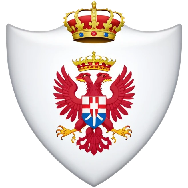Make an emoji use the serbian flag but put into the flag the actual logo of republika srpska in it emoji