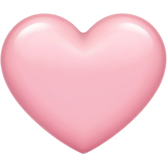 Light pink heart emoji