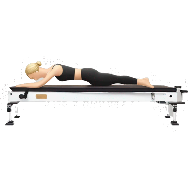 Pilates reformer white classical  emoji