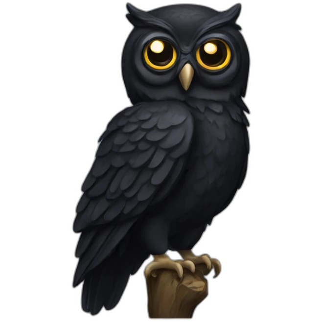 black owl emoji