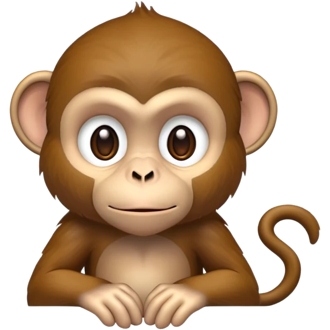 Monkey patiently waiting  emoji