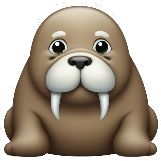 Cute walrus emoji