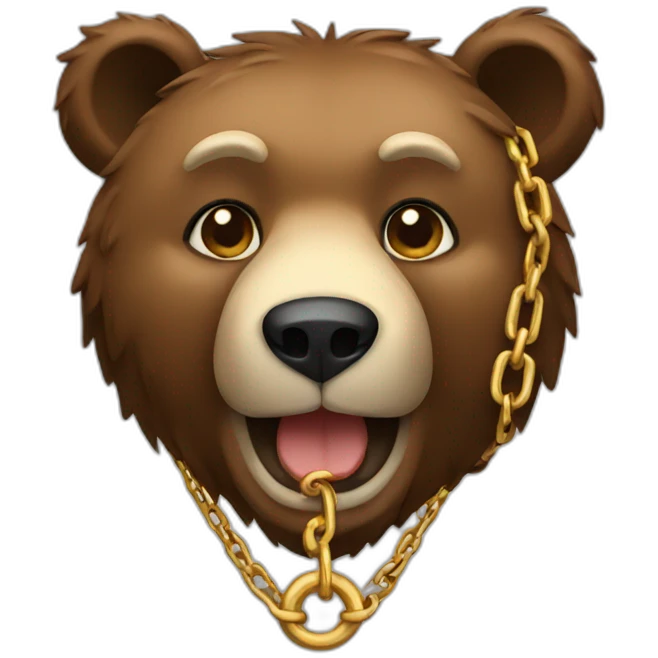 bear chain emoji