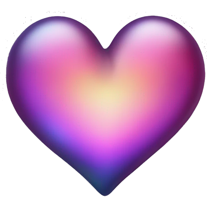 dark warm iridescent SCALE heart emoji