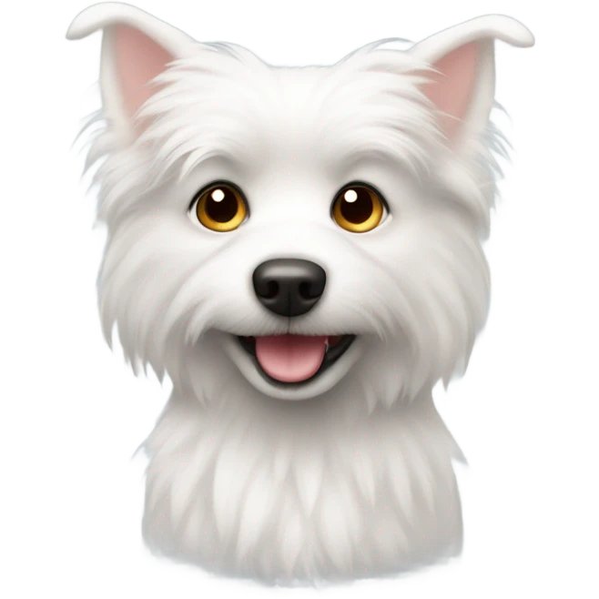 Small white dog  emoji