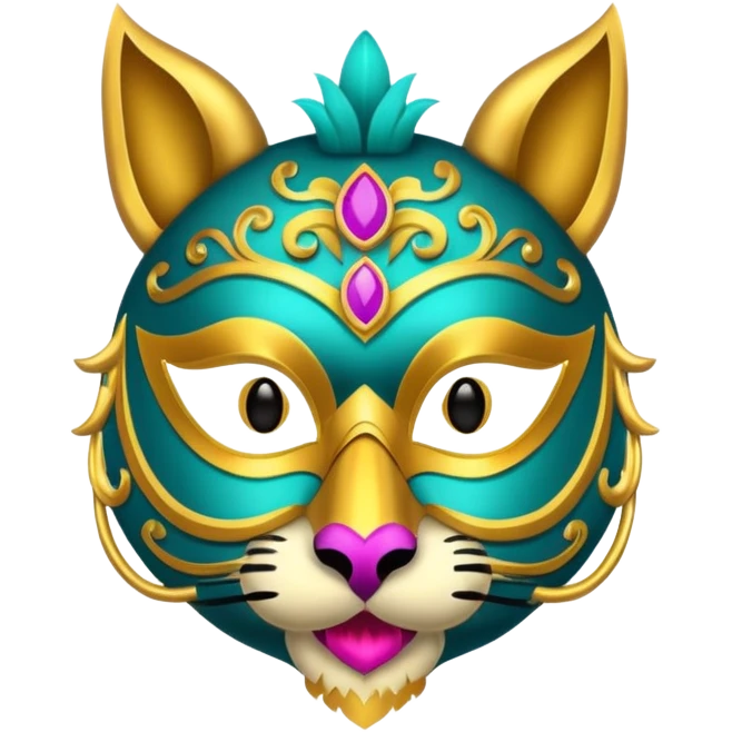 Festival themed animal Mask emoji
