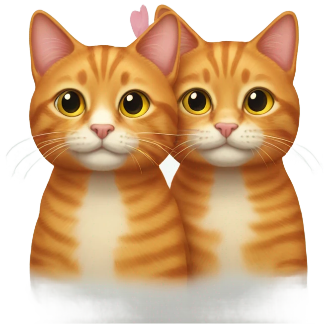 Two ginger cats emoji