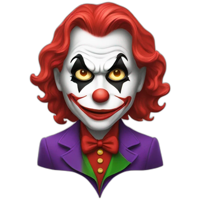 Joker in red costum emoji
