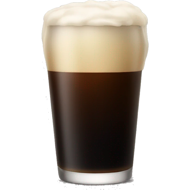 Pint of stout emoji
