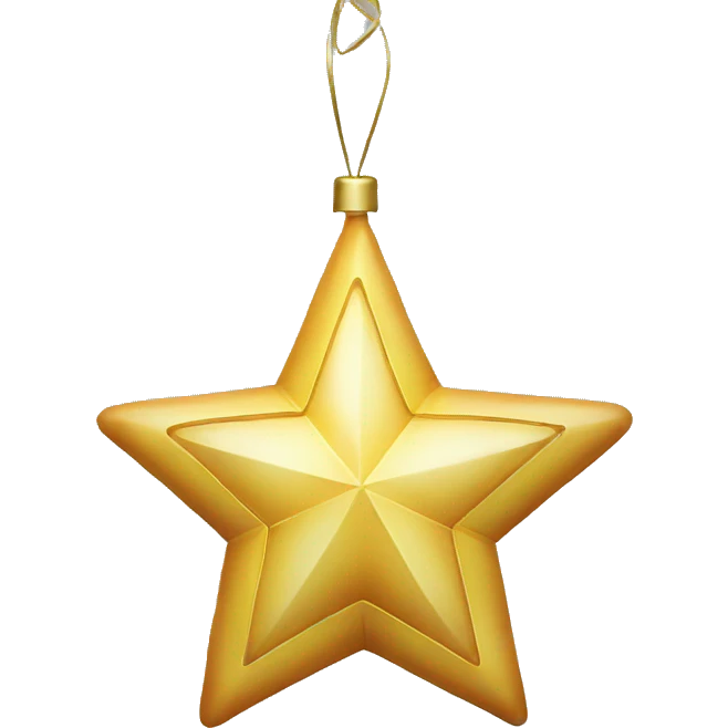 christmas decoration star emoji