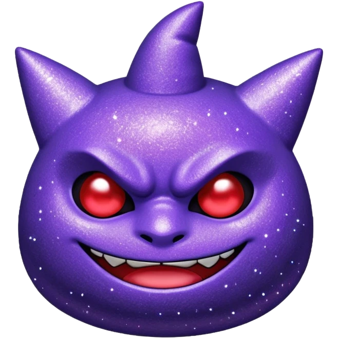 glitter roxo gengar emoji