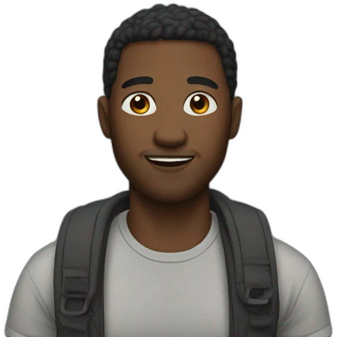 black man emoji