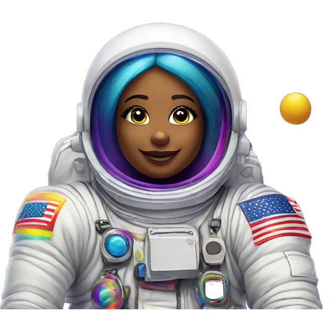 lisa frank astronaut emoji