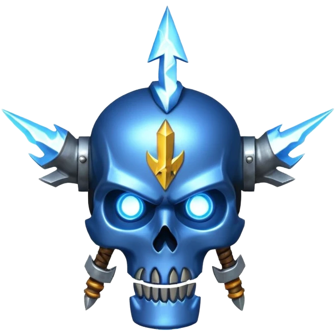 warhammer with lightning infused emoji
