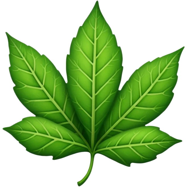 Singular leaf emoji