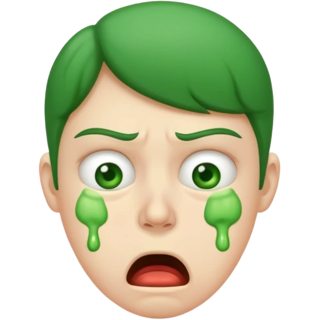 Nauseated face vs vomiting face emoji