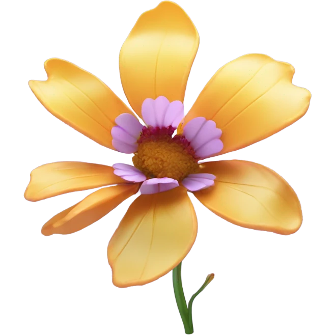 A digital flower with petals flickering and glitching, blending real nature with a tech vibe. emoji