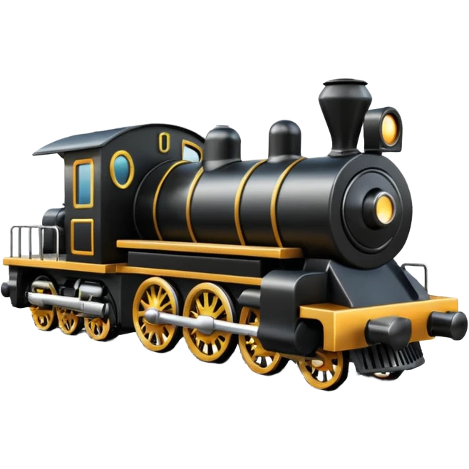 Train on a track  emoji
