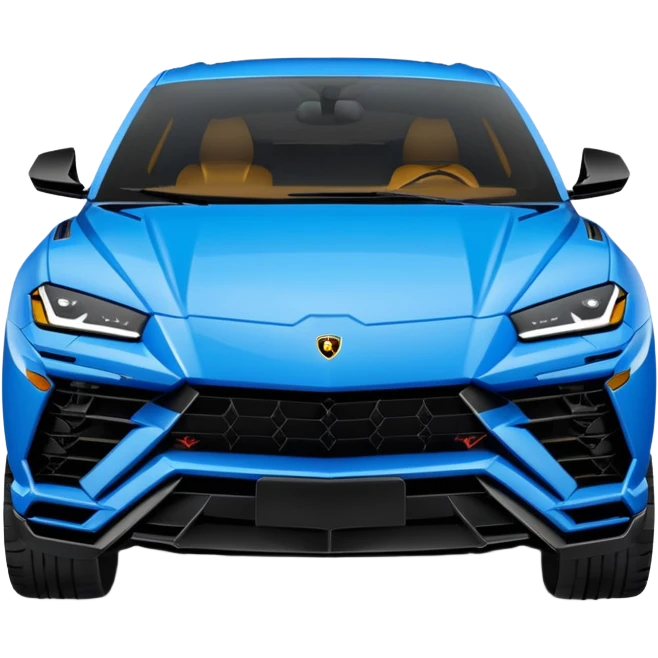 lamborghini urus de face bleu emoji