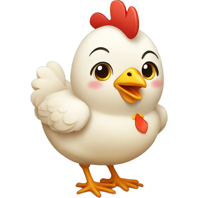 cute chicken emoji