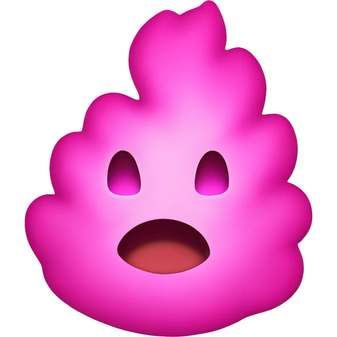 Pink fire  emoji