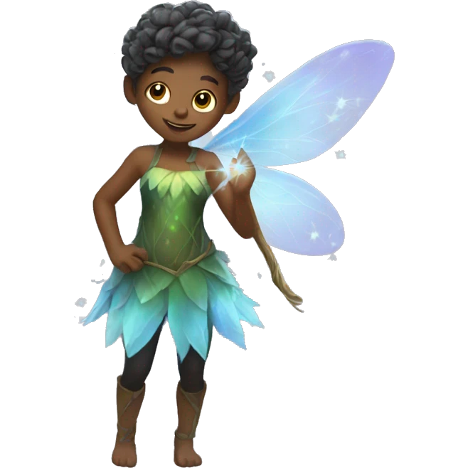 Fairy with magic dusts emoji