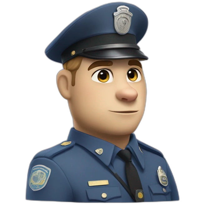 officer Benjamin Clawhauser from Zootopia emoji