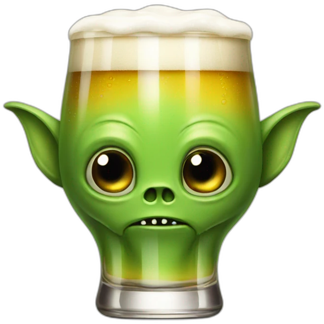 beer alien emoji