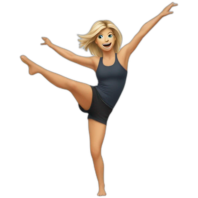 fergie doing cartwheels emoji
