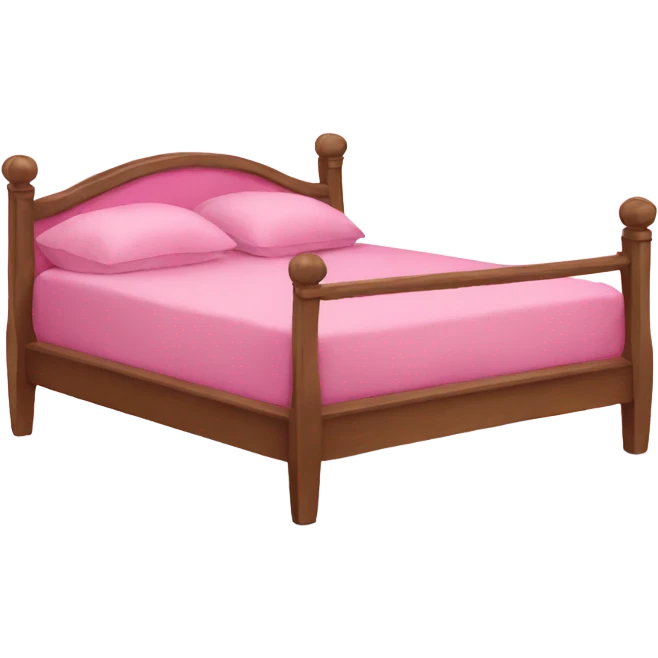 Pink bed emoji