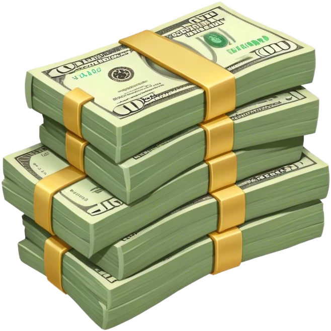 Une liasse de billets  emoji