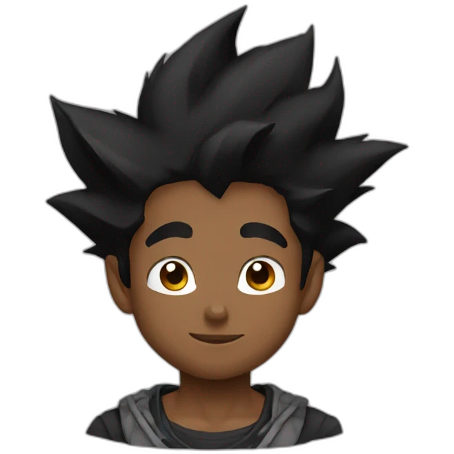 Black goku emoji