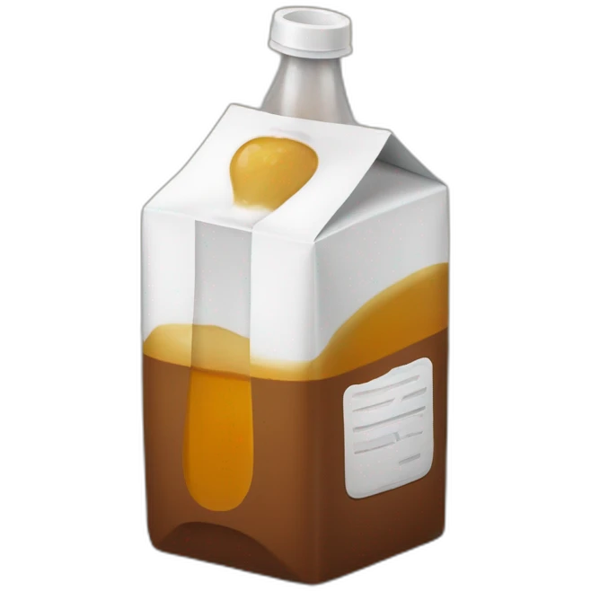 brown rum juice box emoji