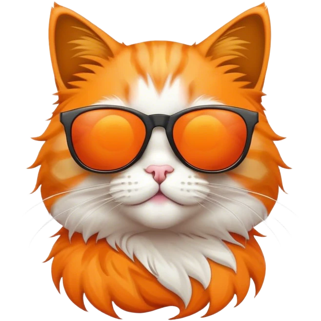 Cat wearing sunglasses emoji