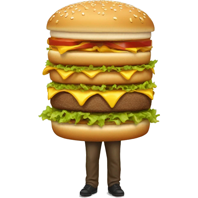 Big Mac hyperrealistic emoji