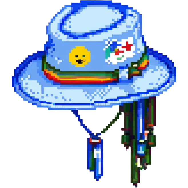 Синяя спортивная панамка со шнурком и надписью SPACEME, no background emoji