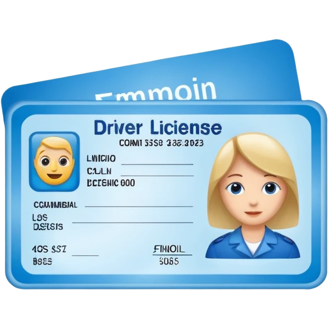 Driver license  emoji