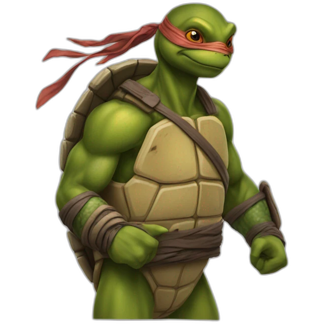 ninja turtle hyper realistic emoji