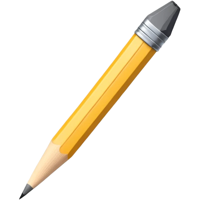 Broken pencil emoji