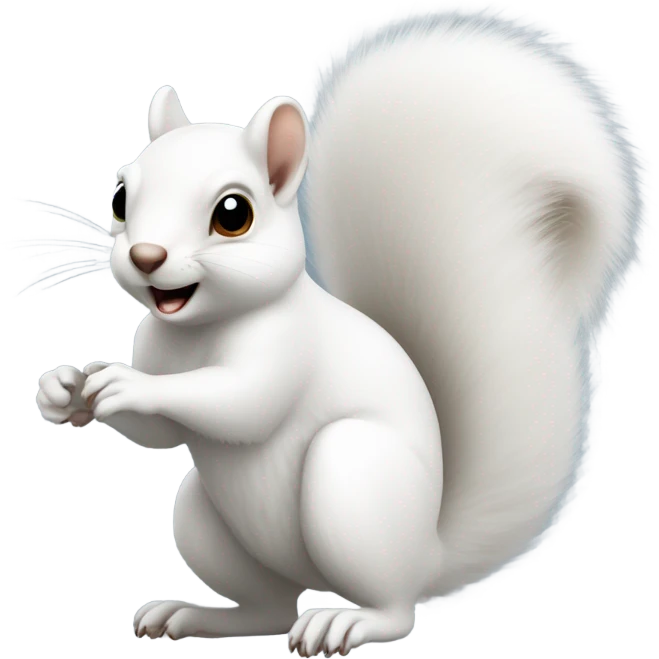 white squirrel  emoji
