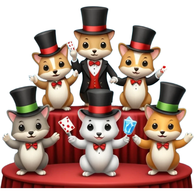 magician animals emoji