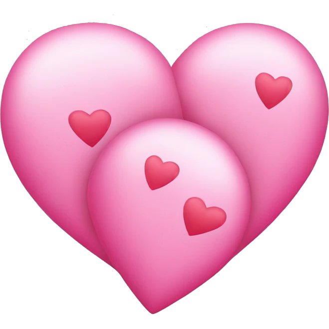 three pink hearts  emoji