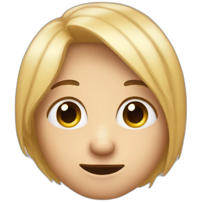 Ask something but with a shy face emoji