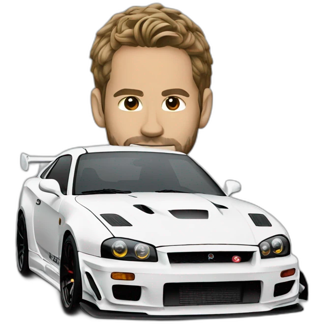 Paul Walker's GTR emoji