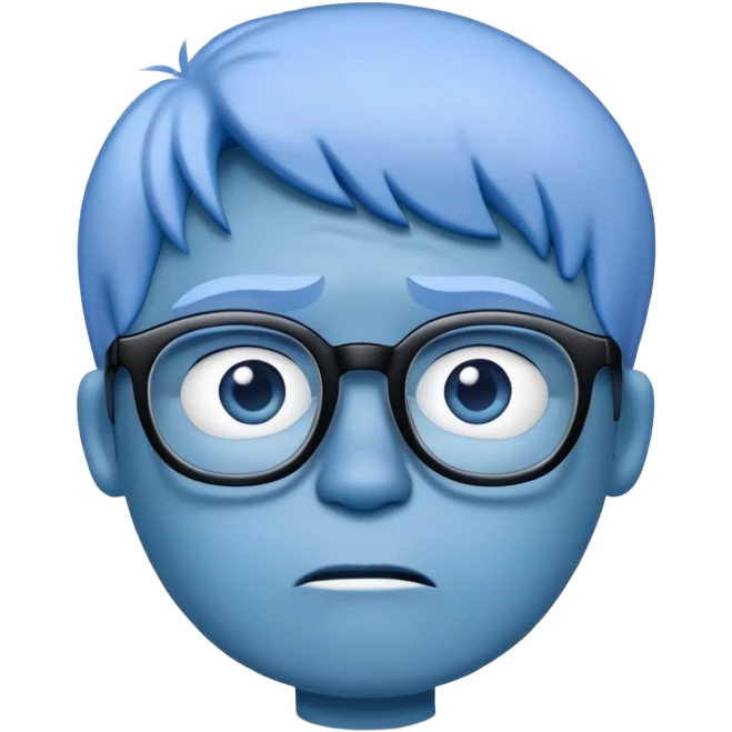 Sadness character from Inside Out movie emoji