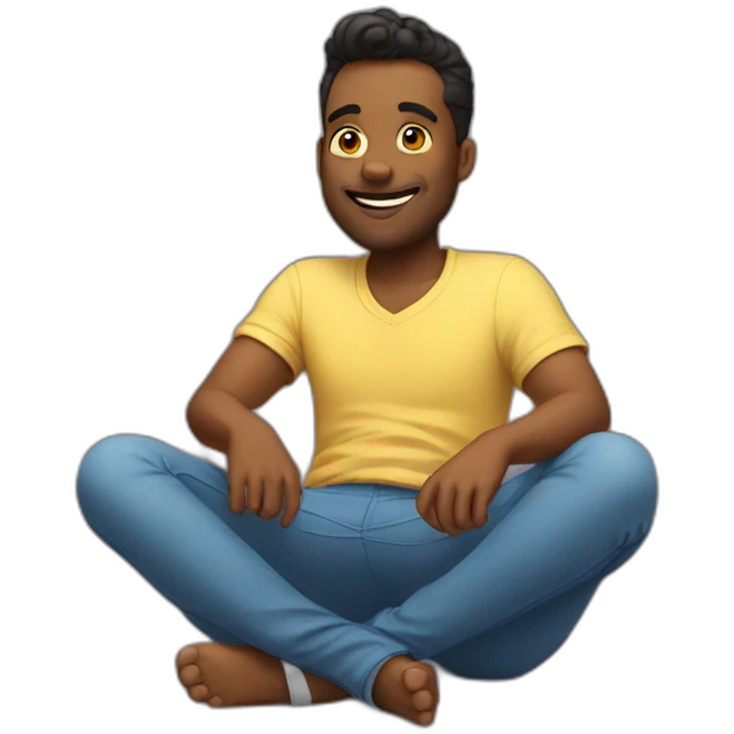 Sitting on my back emoji