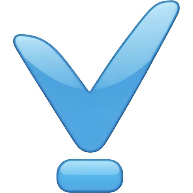 Blue checkmark  emoji