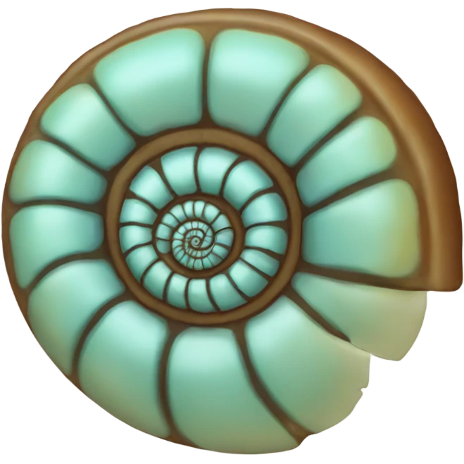 Ammonite shell emoji