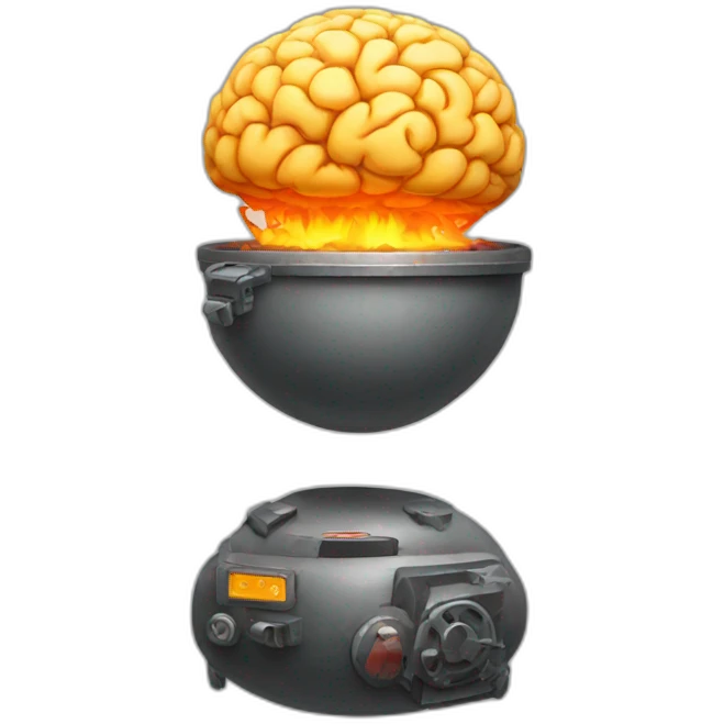 Bomb brain emoji