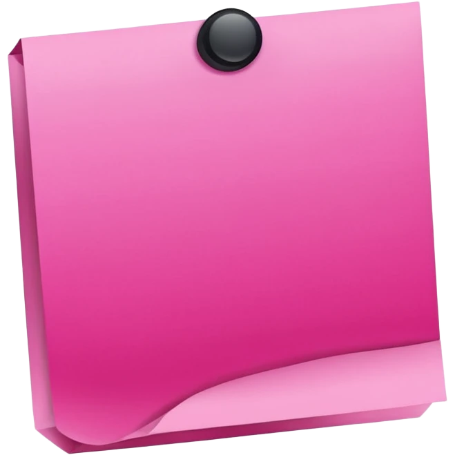 pink post-it note emoji